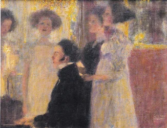 Schubert pianon ääressä